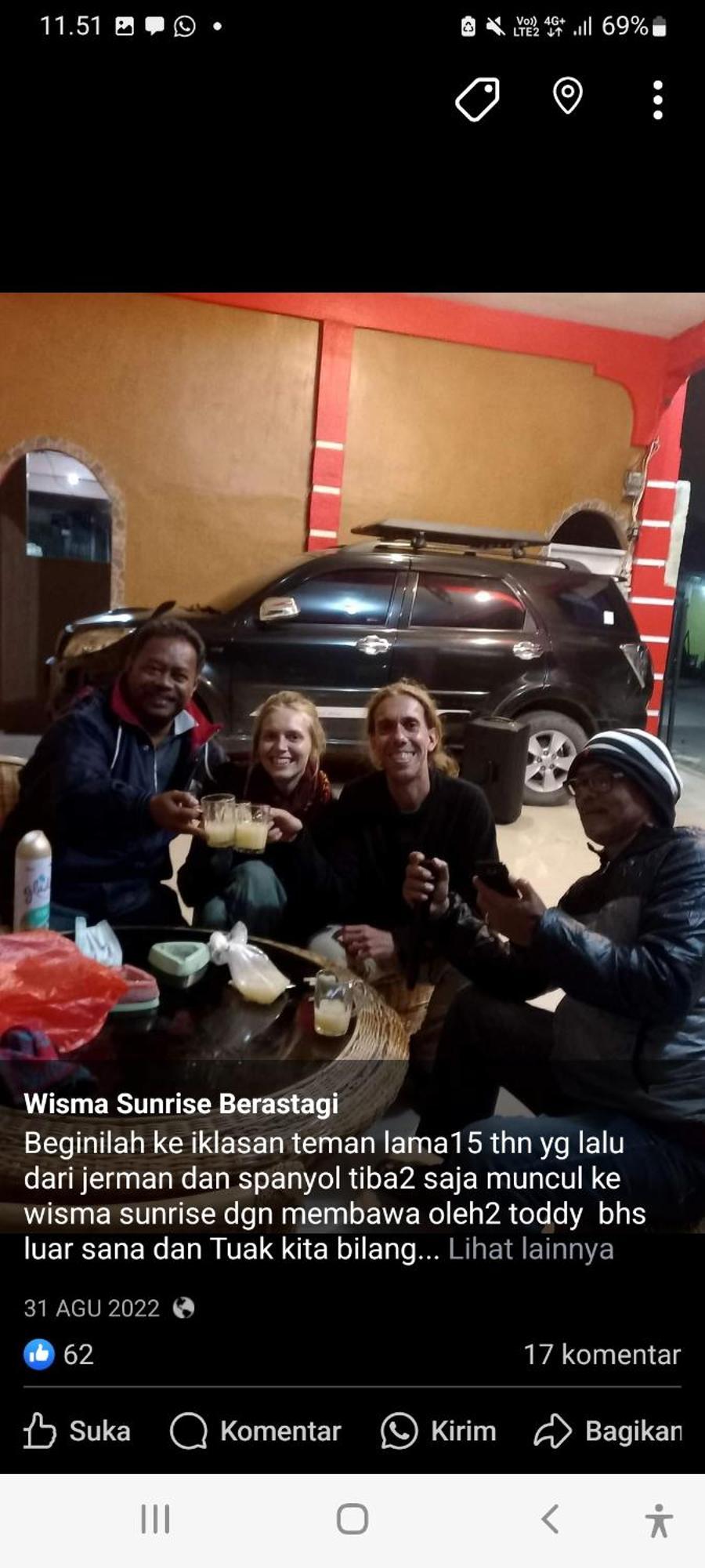 Welcome To Wisma Sunrise Guest House 10 Minutes By Walking To The Big Fruit Market Berastagi Exterior photo